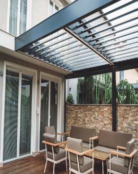 Metal pergola